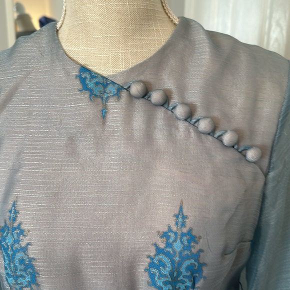 Excellent Condition Vintage Alfred Shaheen Painted Dress - Picture 6 of 17